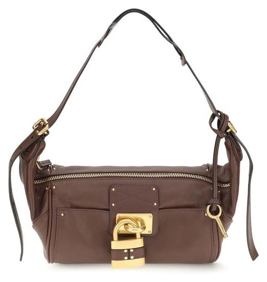 Chloé Schultertasche aus Kalbsleder in Braun