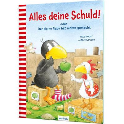 Der kleine Rabe Socke: Alles deine Schuld! oder Der kleine Rabe hat nichts gemacht, Gebundene Ausgabe von Nele Moost, Esslinger in der