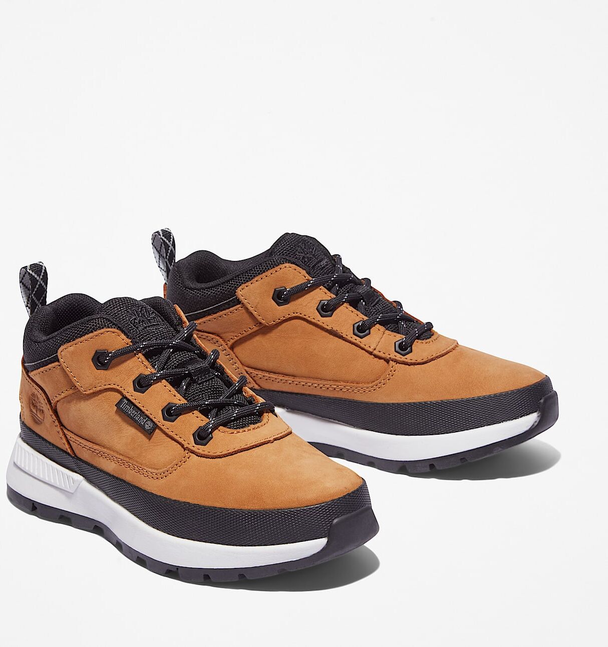 Schnürboots TIMBERLAND "Field Trekker Low", Jungen, Gr. 32, Synthetik, wheat, Leder, Schuhe Schnürboots, Winterstiefel, Schnürstiefel, Winterschuhe wheat 32, Synthetik