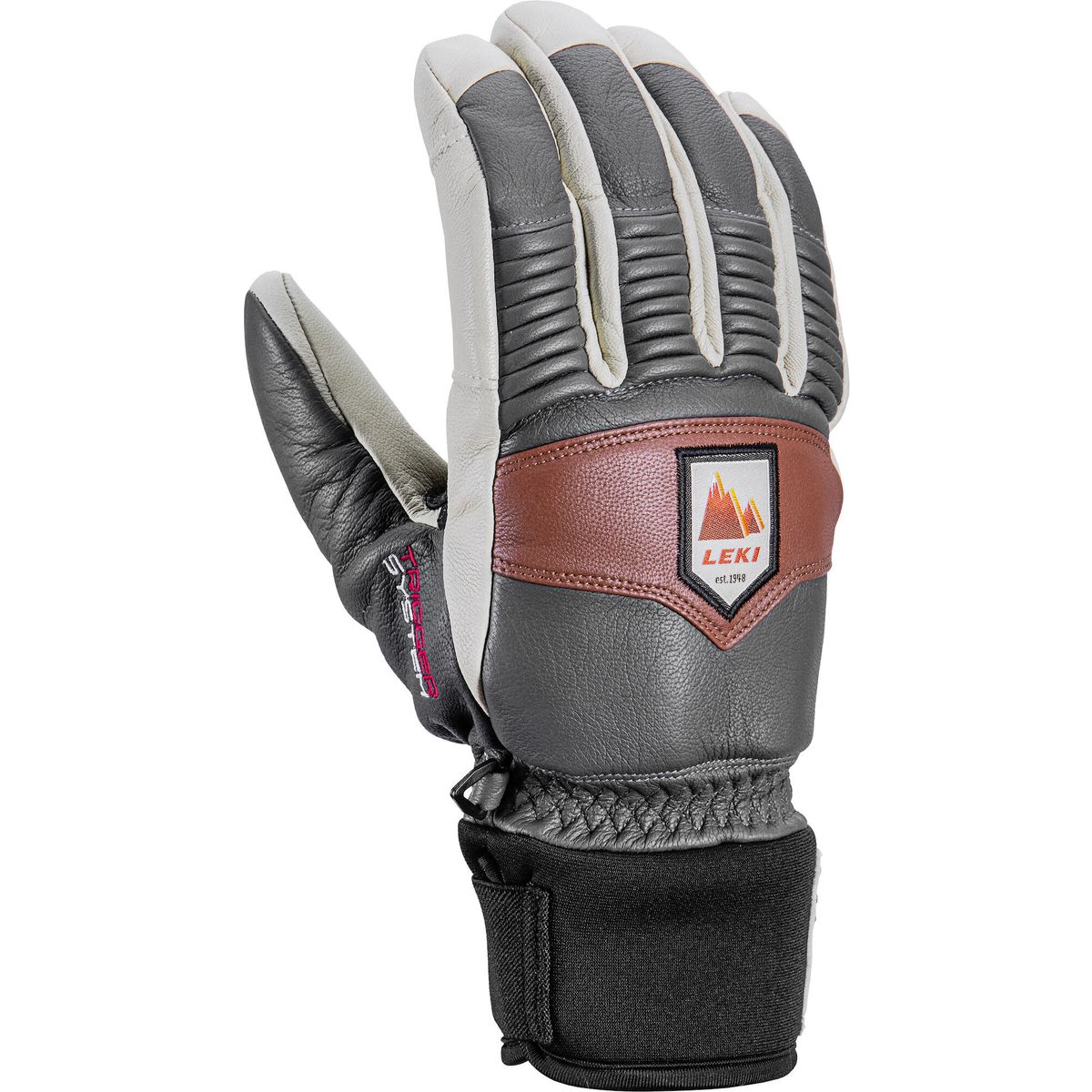 LEKI Patrol 3D graphite-off white-maroon 7.0 653833301070