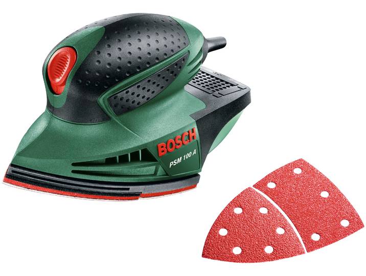 Multischleifer BOSCH HOME & GARDEN PSM 100 A , grün (weiß, neutral), Schleifmaschinen, Multischleifer