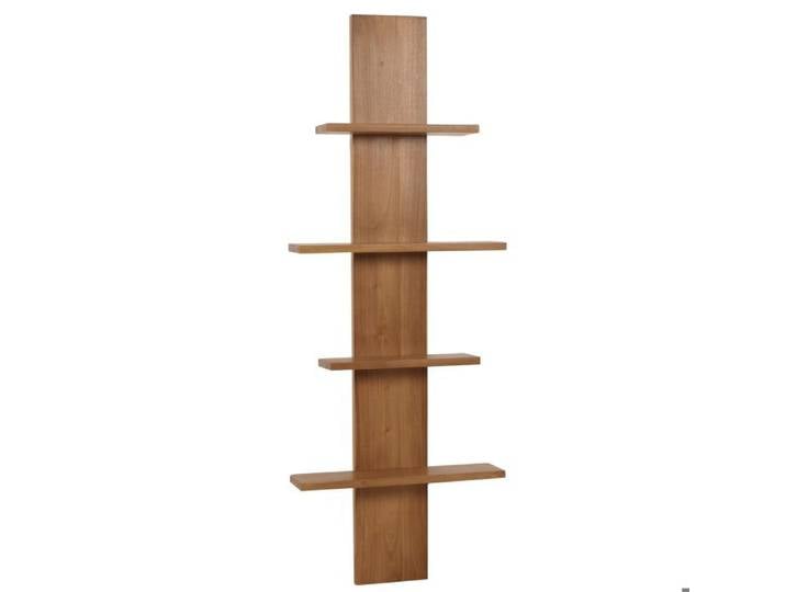Étagère murale en teck MCW-M72 (bois de cœur 20-30 ans) 51x56x15cm