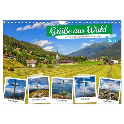 Grüße aus Wald (Wandkalender 2027 DIN A4 quer), CALVENDO Monatskalender