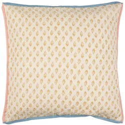 IB Laursen Kissenbezug Vigga mit Druck doppelt gewebt, Mustard, 50 x 50 cm