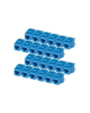 StarTech.com Startech Keystone Jack 180° 110 Punch Down CAT 6 UTP RJ-45 Blau TAA-konform Packung mit 24 Zubehör Netzwerk (C6KEY110180BL24PK)