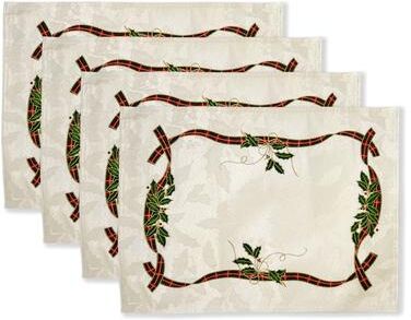 "Lenox Holiday Nouveau Placemat Set of 4 - 14""W x 19""L"