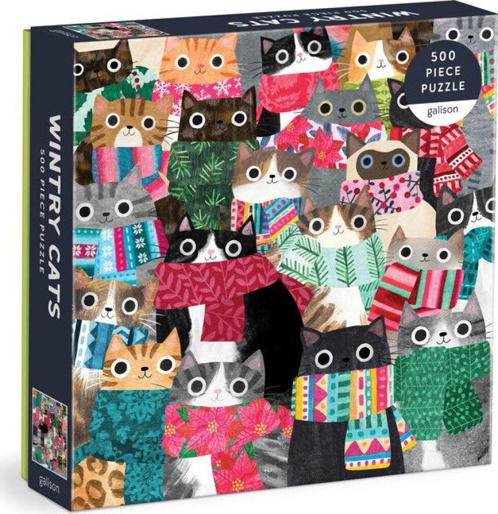 GALISON Puzzel Winterkatten 500 stukjes