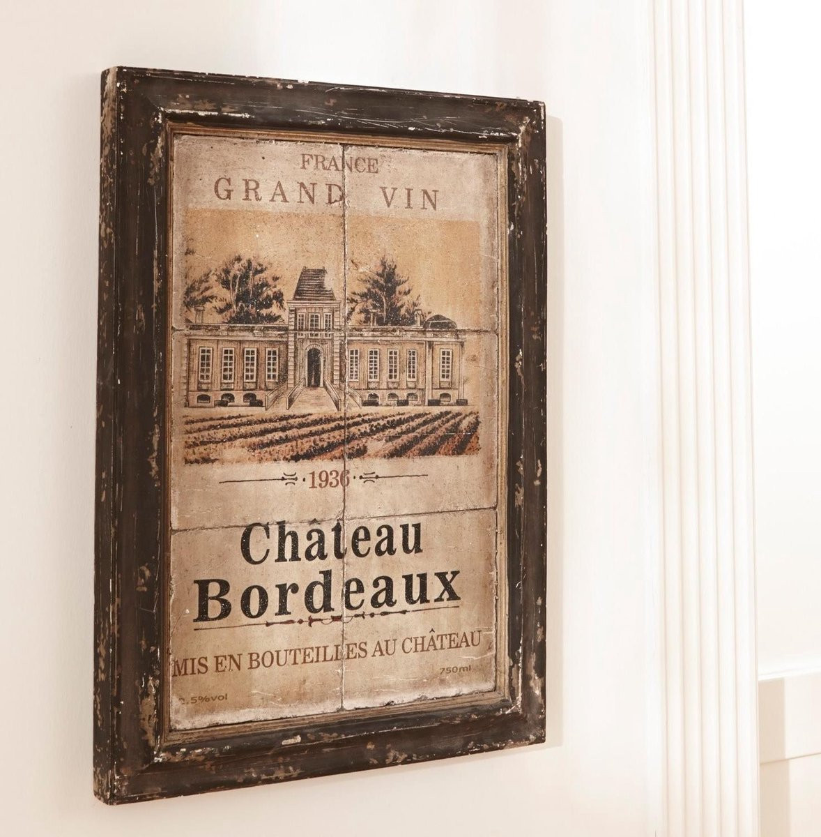 Loberon Afbeelding Château Bordeaux donkerbruin/beige