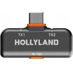Hollyland - LARK M2 Mini kabelloses Mikrofon-Combo mit Camera RX und USB-C RX, Mikrofon