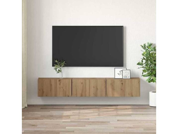 NGM Ensemble meuble TV Montage mural 3 pcs - JILL'S - Armoires TV/HIFI - avec stockage - Marron 60x30x30cm M626680411