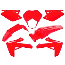 O PARTS Kunststoff-Kit Rot glänzend - Rieju MRT/MRT Pro 50 (09-21)
