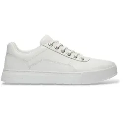 Timberland für Herren. TB0A6GBHEM21 Weiße Ledersneaker Maple Grove (44), Wohnung, Schnürsenkel, Lässig