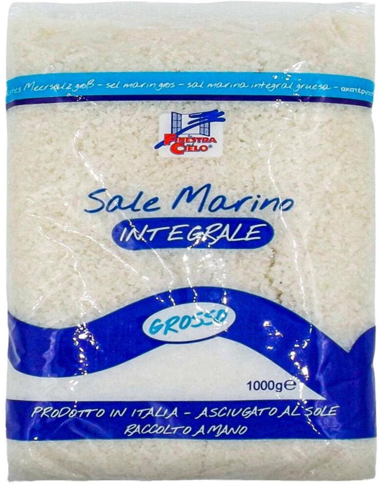 LA FINESTRA SUL CIELO Sale Marino Integrale Grosso 1000 Grammi 