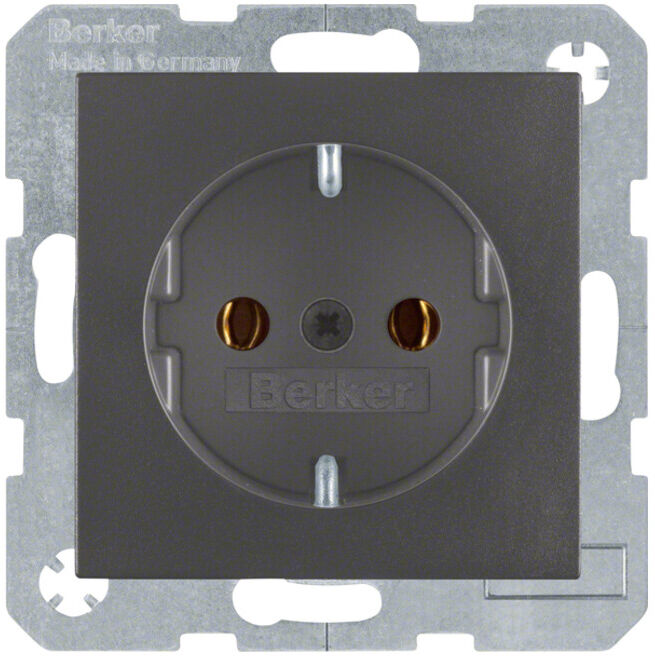 Berker Prise Schuko anthracite/mat 47431606 (47431606)