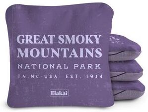 Skip's Garage Great Smoky Mountains Dual Sided Pro Cornhole Bags (Set of 4)