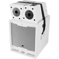 Omnitronic MAXX-1206DSP 2.1 Aktiv-System weiss, PA Lautsprecher, Weiss