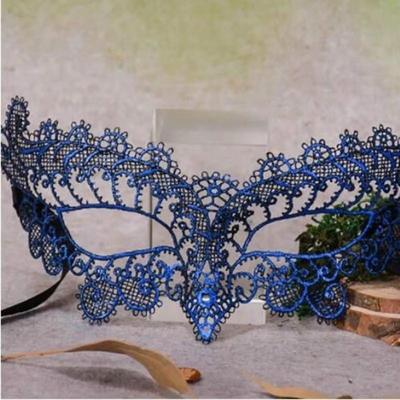 Inspired Finds Women Lace Masquerade Eye Mask For Party And Halloween blue