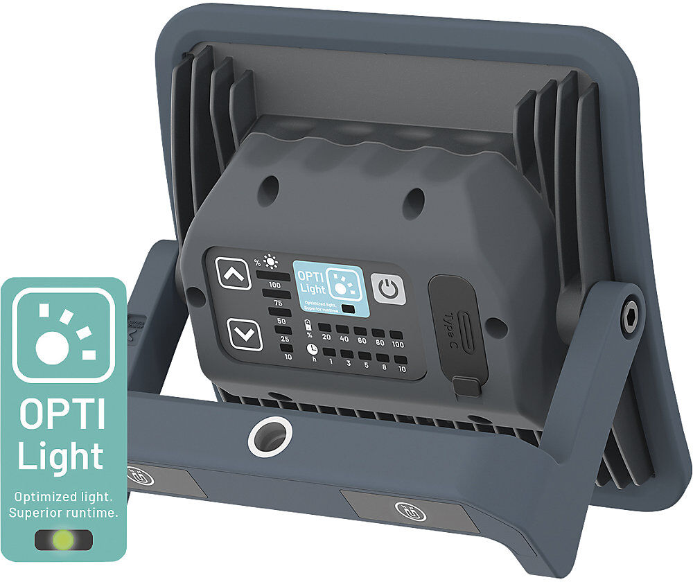 LED-Baustrahler NOVA R forLIFE, tragbar, mit Akku, Dimmfunktion, USB-Powerbank, Magnethalter SCANGRIP