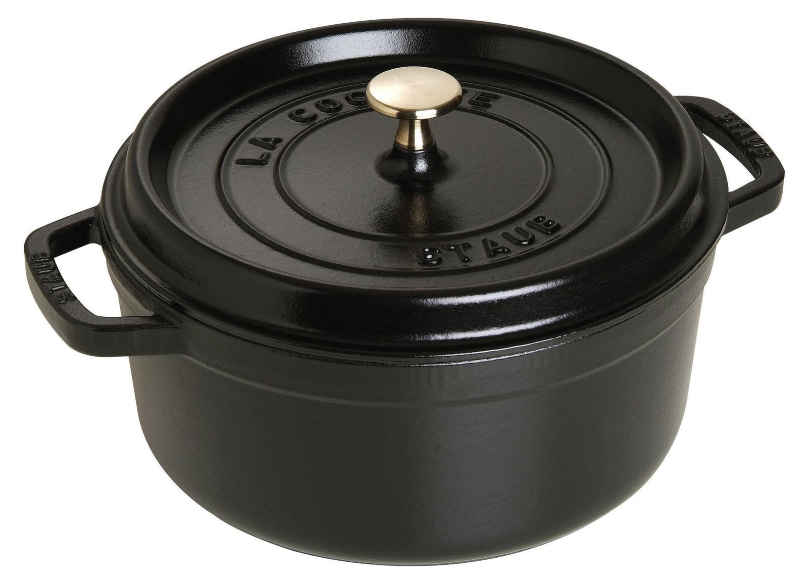 Staub Ronde Cocotte zwart 24 cm