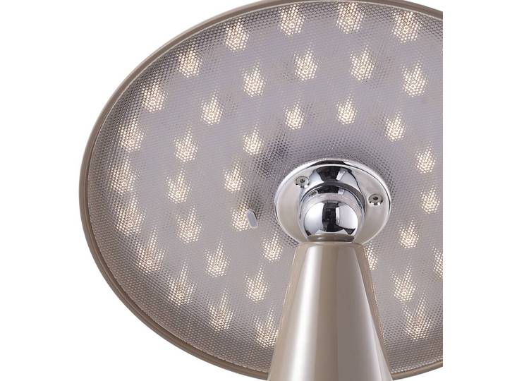 Beacon Lighting LED-Akku-Tischlampe Kinoko braun glänzend, 27 cm, CCT Kinoko, dimmbar, braun / rost, für Wohn- / Esszimmer, Kunststoff, Modern