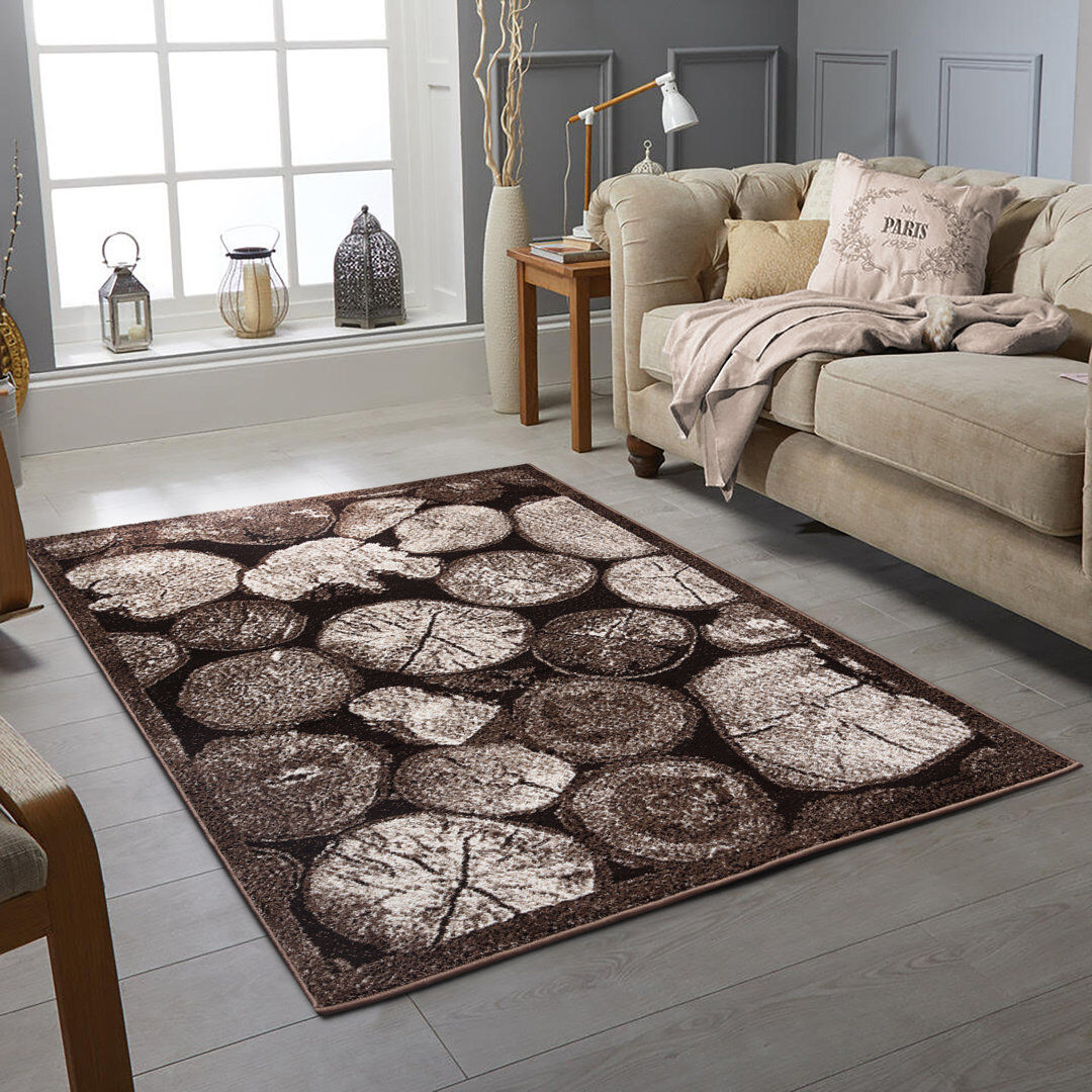 Alpen Home Grimsby Geometric Area Rug Brown Rectangle 120 x 170cm