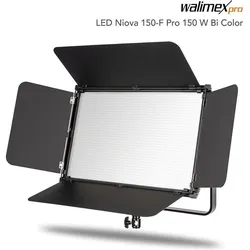 Walimex pro LED Niova 150-F Pro Bi Color (Flächenleuchte), Dauerlicht, Schwarz, Orange, Silber