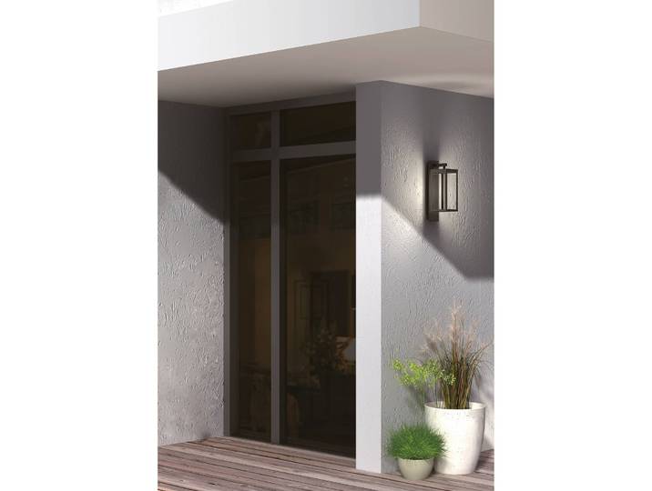 LED Aussenwandleuchte Ferdinand Lucande, alu / grau / zink, Aluminium, Modern, LED Wandleuchte außen