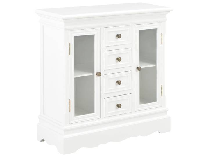 vidaXL Sideboard Blanc 70×28×70 cm Pin massif
