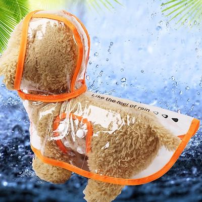 Stoff Haustiere Hund Regenmantel Hunde-Regenmantel Hundejacke Katzen-Regenmantel Regenjacke transparente Wasserdicht Winddicht Ganzjahres Wasserdicht Hundebekleidung for Kleiner Hund Mittelgroßer