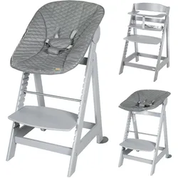 BABYHOCHSTUHL Born Up Luxe mit Neugeborenenaufsatz Taupe
