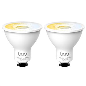 Innr LED-Lampe RS 241 T-2 Comfort Spot, GU10, 4,8W ersetzt 48W, warm- kaltweiß, App-fähig, ZigBee, 2 Stück