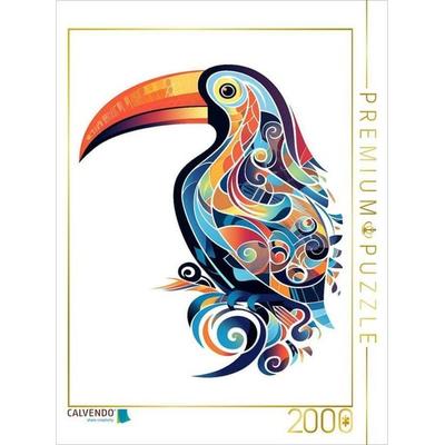 CALVENDO Puzzle Tukan im Tattoo Design | 2000 Teile Lege-Größe 90x67cm Foto-Puzzle für glückliche Stunden