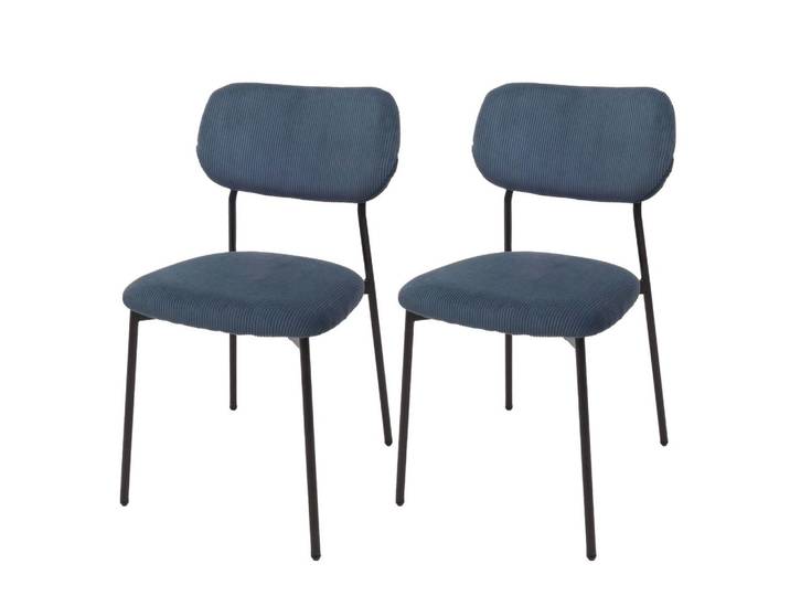 ESSZIMMERSTUHL Blau 2er-Set