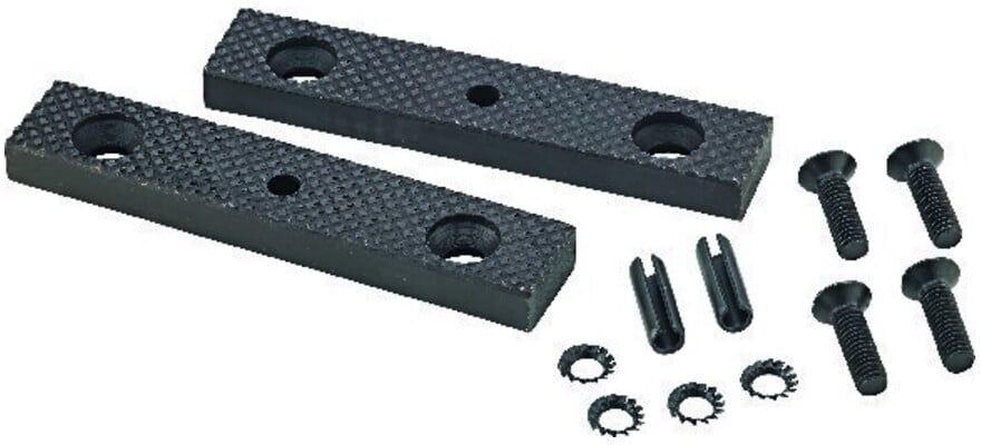 Ersatzbacken für 100mm Schraubstock LEINEN ; Kiesel (EB/L/JR 100)