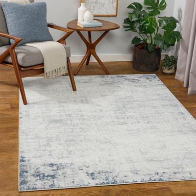 Teppich LIVABLISS "UTRECHT", weiß (blau), B:200cm H:11mm L:275cm, Polypropylen, Teppiche, Teppich