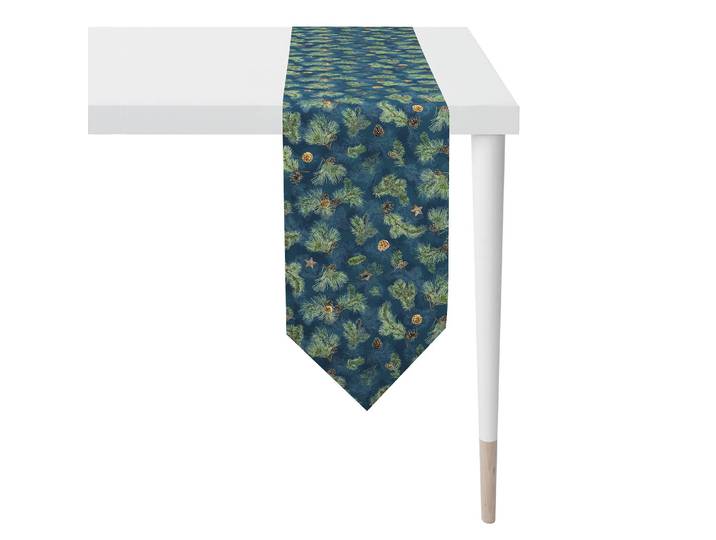 Chemin de table 9530 25 x 175cm Bleu/Bleu