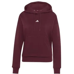 adidas Essentials S Logo Feel Cozy Hoodie Damen - maroon/white -