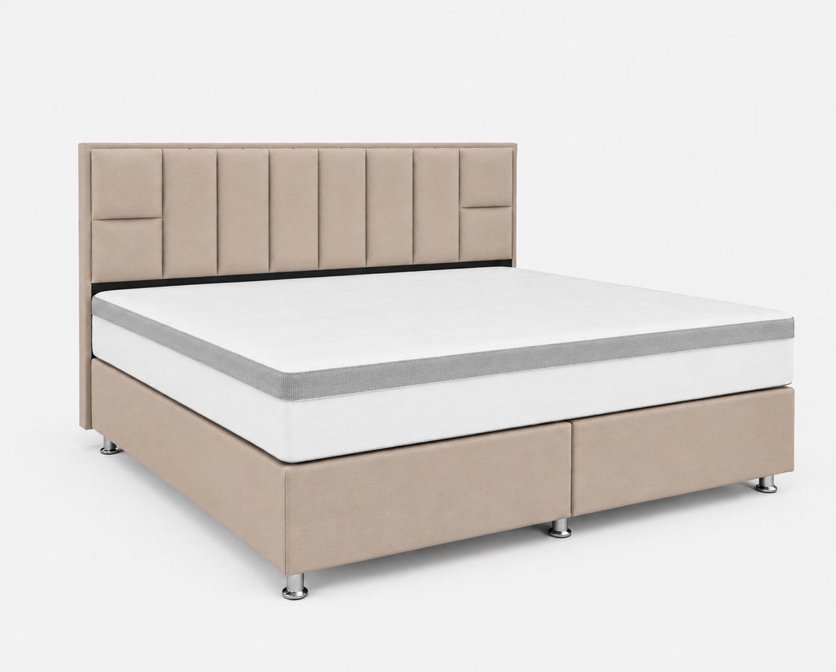 Luxe Living Home Opberg Boxspring Bellagio Beige 160x200 cm