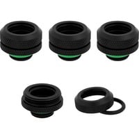 Hydro X Series XF Hardline-Armatur, AD 14 mm, Viererpack, Verbindung schwarz, 4 Stück