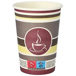 Starpak 1000 Pappbecher `To Go` 0,25 l Ø 8 cm · 11 cm Heißgetränk Kaffee Becher