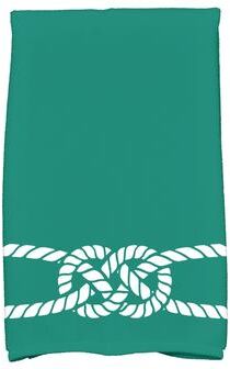 E by Design 18 x 30-inch Carrick Bend Geometric Print Hand Towel