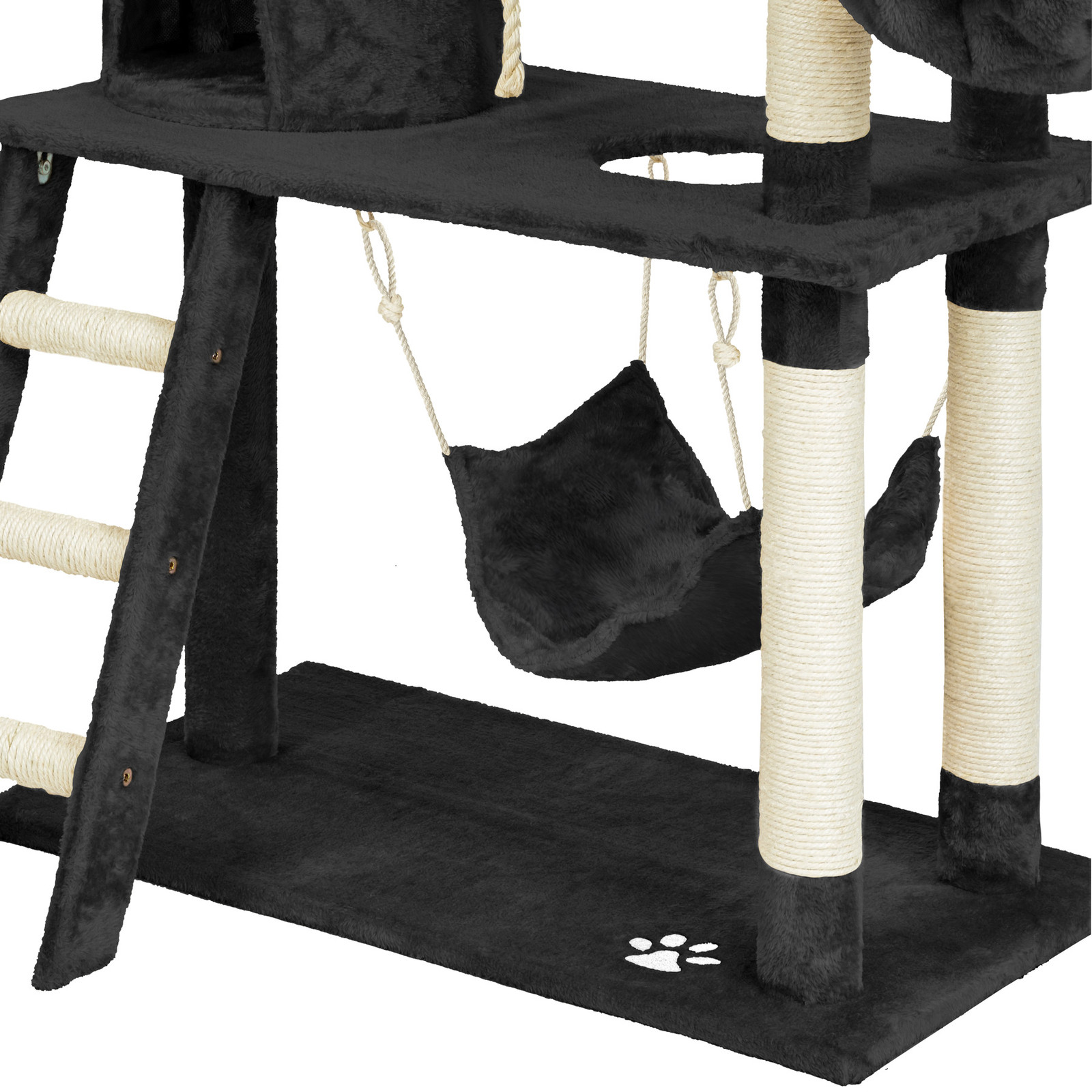 TecTake Krabpaal Marcel, zwart, Hoogte: 141 cm