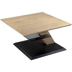 FUNKTIONSTISCH Celie 75x75x45 höhenverstellbar Wildeiche Bianco