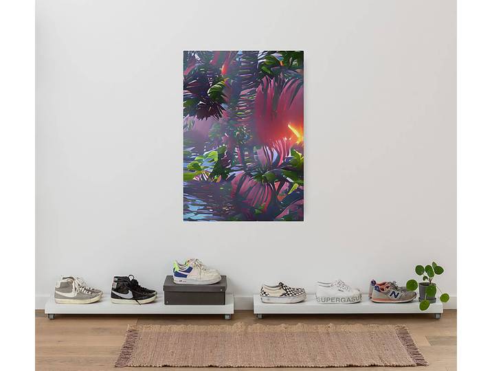 Impression sur toile Rockabilly Intissé de qualité allemande 155 g/m² tendue sur du bois massif de pin de haute qualité de 2 cm d’épaisseur