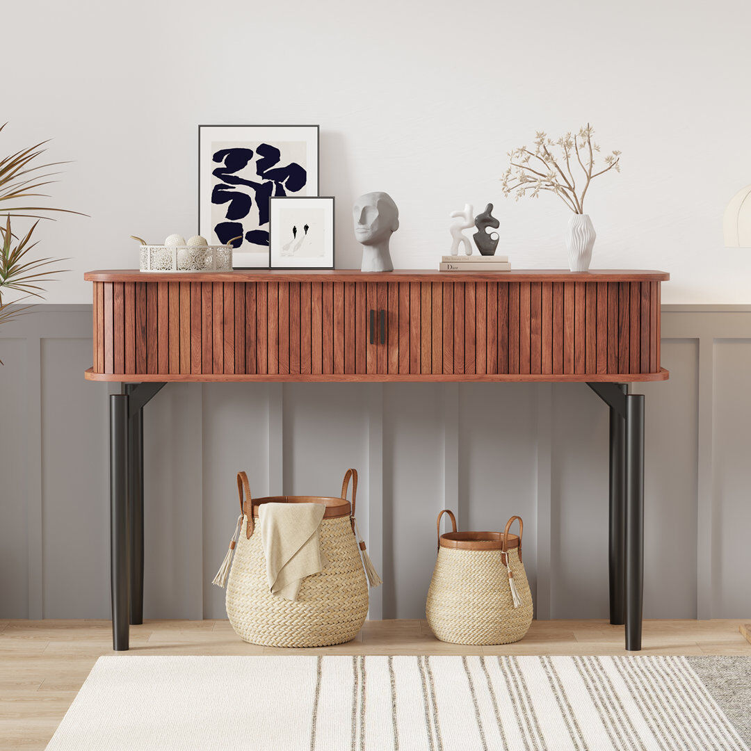 Borough Wharf 120 cm W Console Table Brown 78cm H X 120cm W X 40cm D