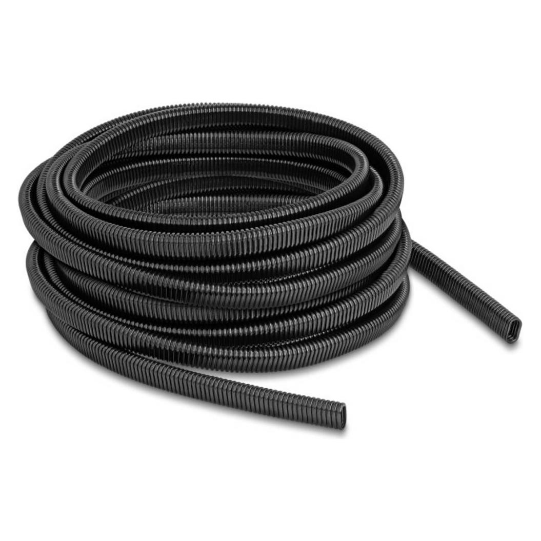 Delock Kunststoff Kabelschutzschlauch in Ovalform flexibel 13,6 x 6,3 mm (Kabelschlauch, 1000 cm) (60620)