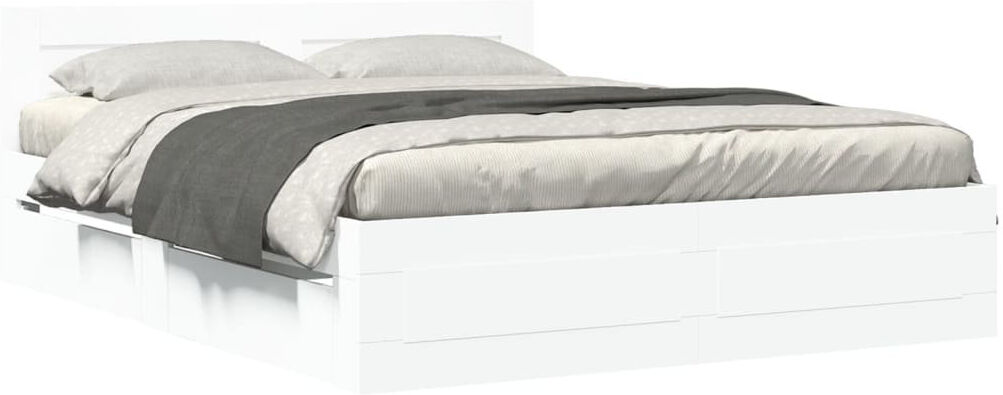 Latitude Run Storage Bed White Kingsize (5')