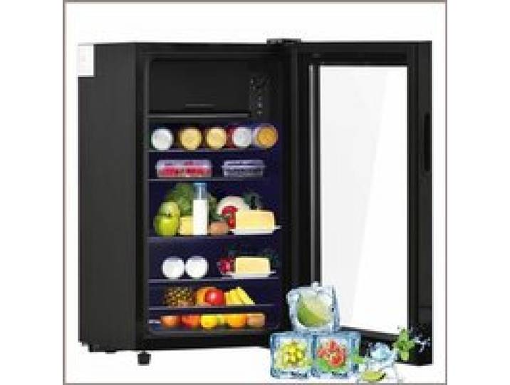 Mini-réfrigérateur Freestanding 76L (6L Congélateur) - 51 Doses - Silencieux 43dB - Énergétique E - Noir