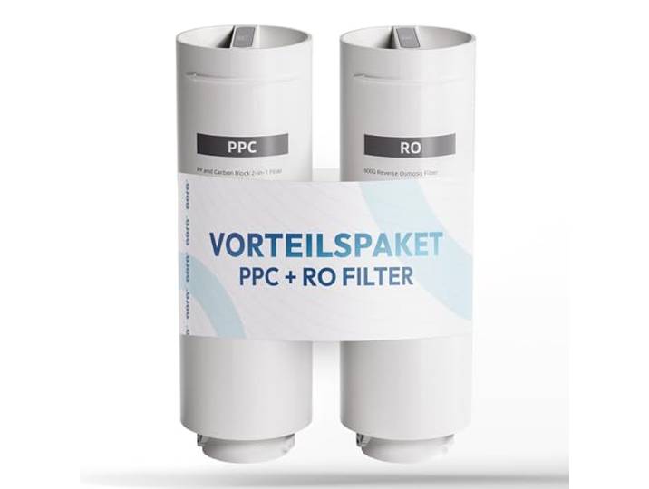aora RO & PPC Filter für GT600 Umkehrosmoseanlage – für sicheres Trinkwasser – Osmose Wasserfilter mit 8-Stufen-Filtration & Filterwechsel in 3 Sek. – Osmoseanlage Untertisch + tanklosem RO System