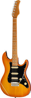 Larry Carlton S7 Ash Top Amber Burst Amber Burst